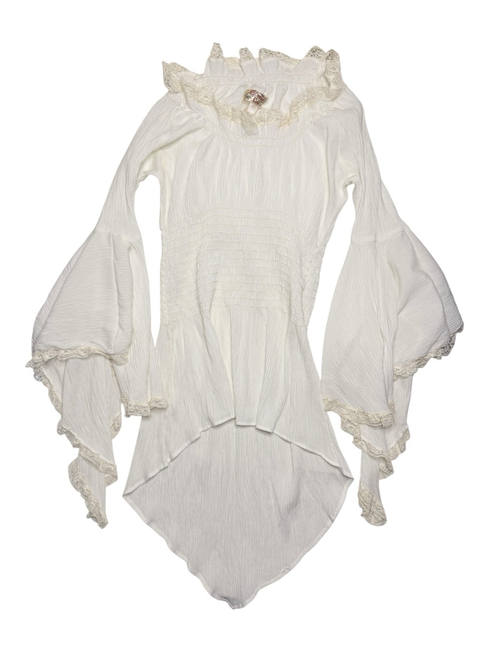 Pirate Costume Blouse White Size Large